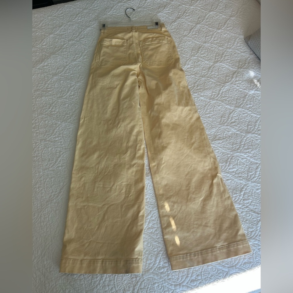 DL1961 Hepburn Wide Leg Jeans Yellow pants - Picture 6 of 11